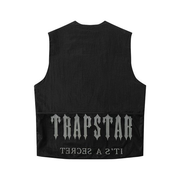 Trapstar Black Vest With Logo - Picture 2 of 4